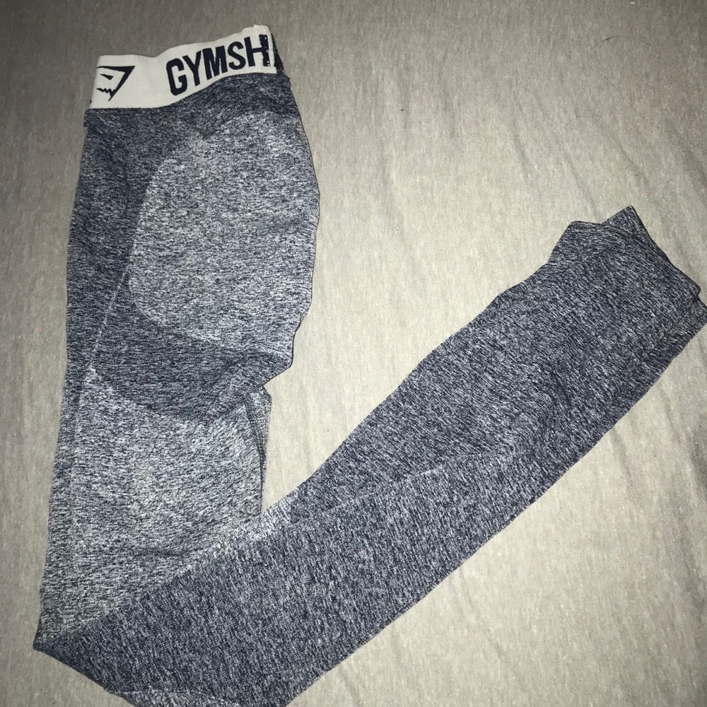 Gym shark flex leggings in blue and Grey